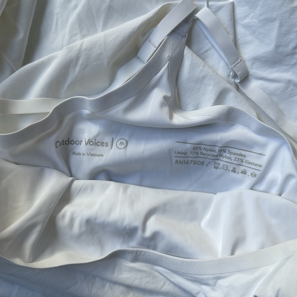 NEW Outdoor Voices Exercise Dress, white Medium - Picture 13 of 14